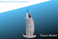 glass model/metal tower/crystal building model/crystal tower craft/glass craft
