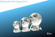 crystal globe award/world globe award/crystal award/crystal globe trophy/glass award
